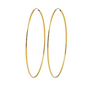 Créoles XL plaqué Or 80mm