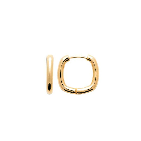 Créoles "Square" plaqué Or 20mm