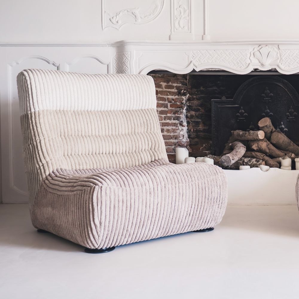 Canapé 3 pl. XL "Divan" Velours côtelé Chino