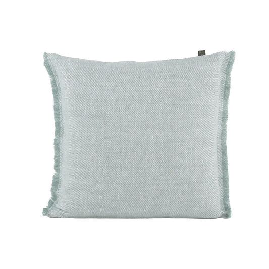 Housse de coussin lin bicolore "Cuba" - Céladon