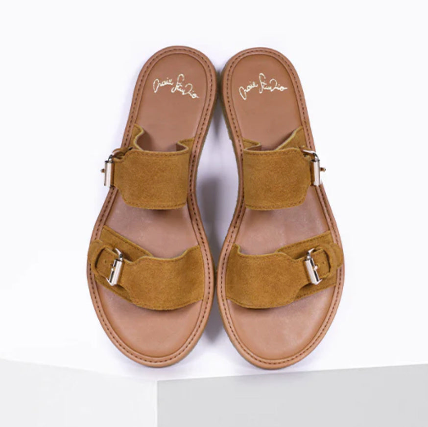 Sandales "Byron" daim - Camel
