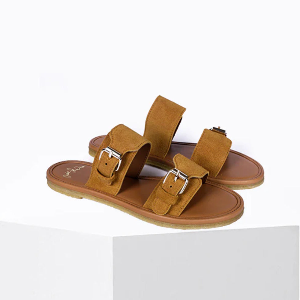 Sandales "Byron" daim - Camel