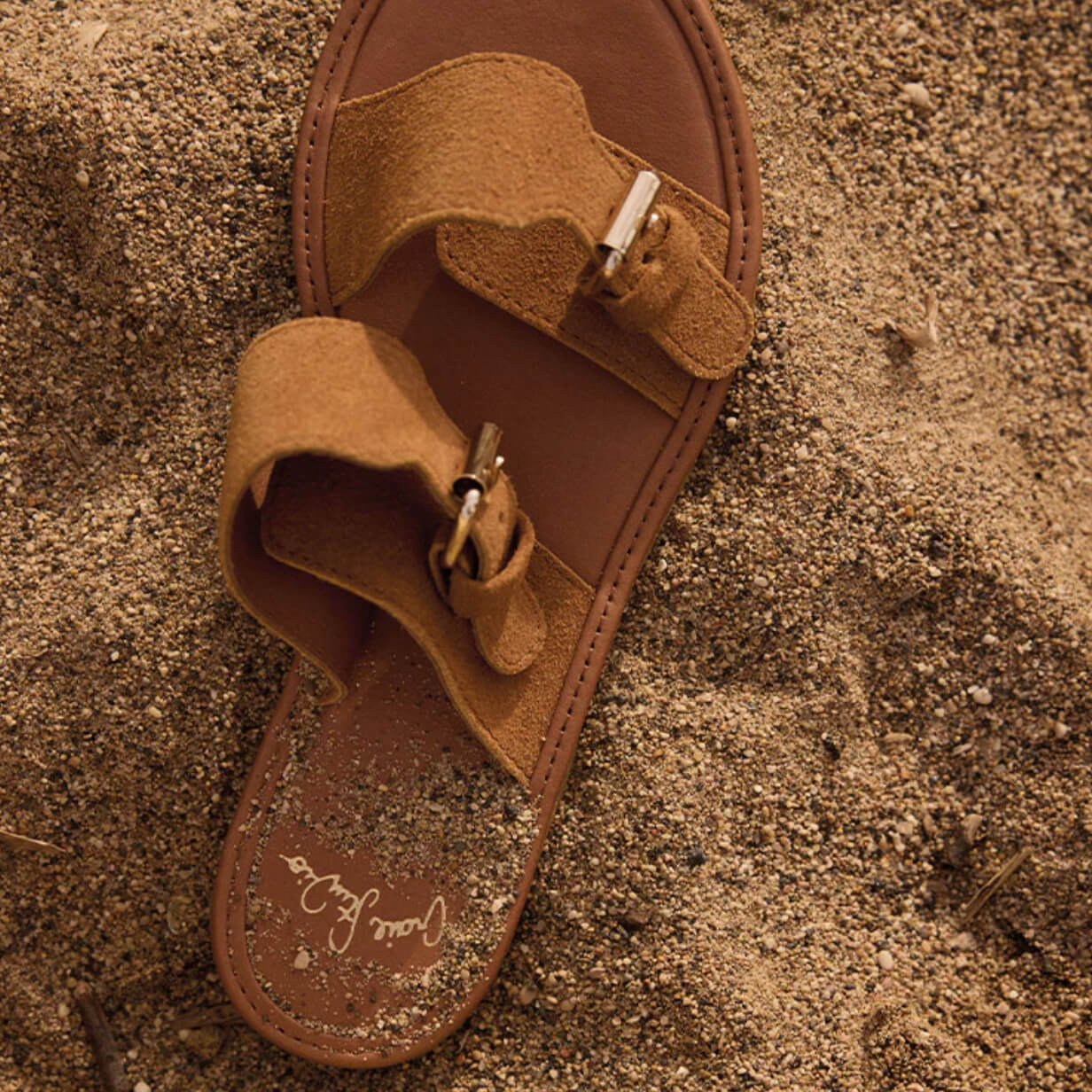 Sandales "Byron" daim - Camel