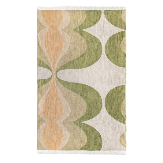 Fouta/Drap de plage "Texas" - Cardamome