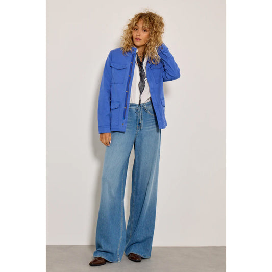 Jean wide "Leny" - Medium blue