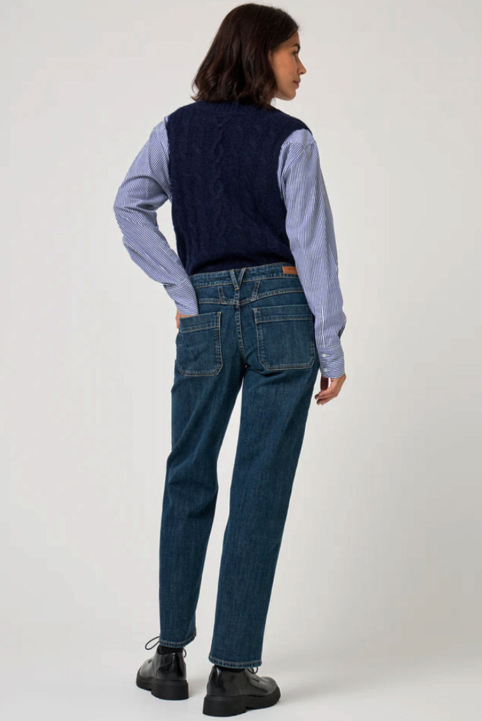 Jean worker "Lourdes" - Dark blue
