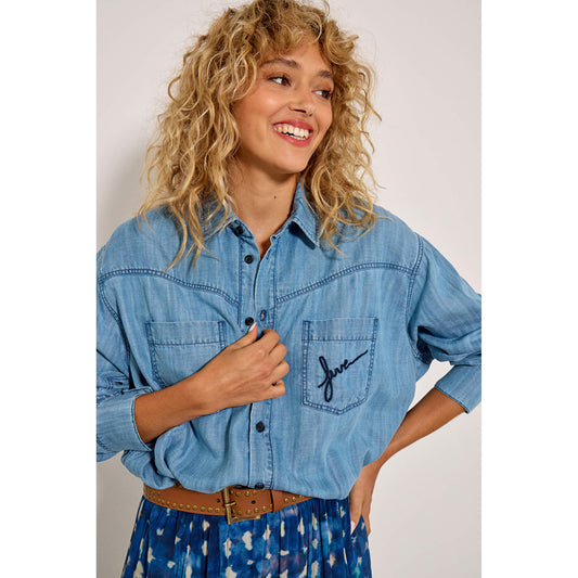 Chemise "Clarence" denim Tencel