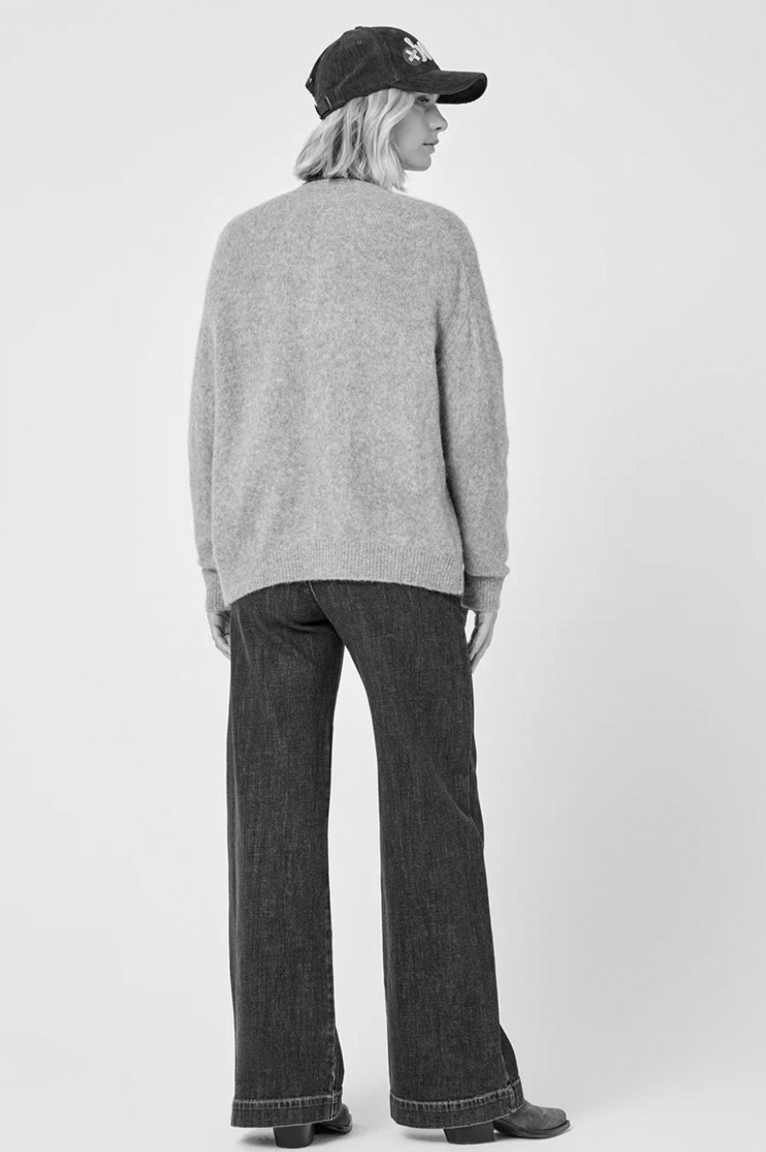 Gilet alpaga stretch "Cherry"