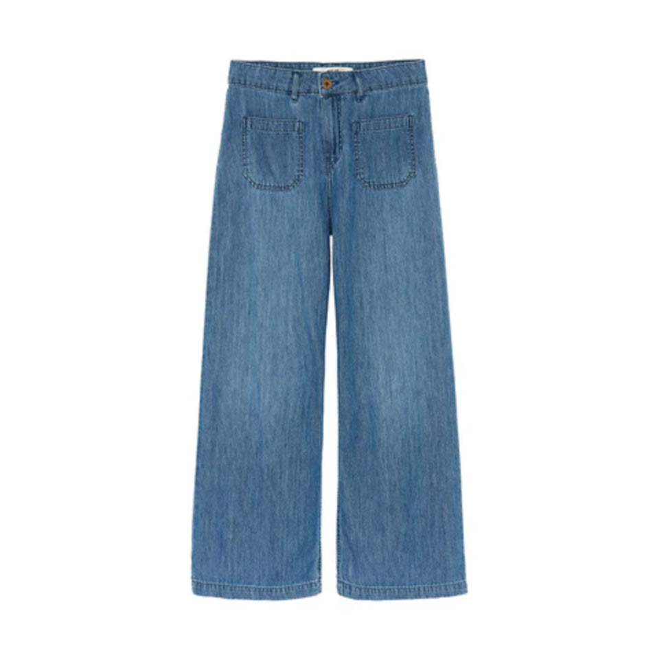 Jean large "Lucia" - Medium blue
