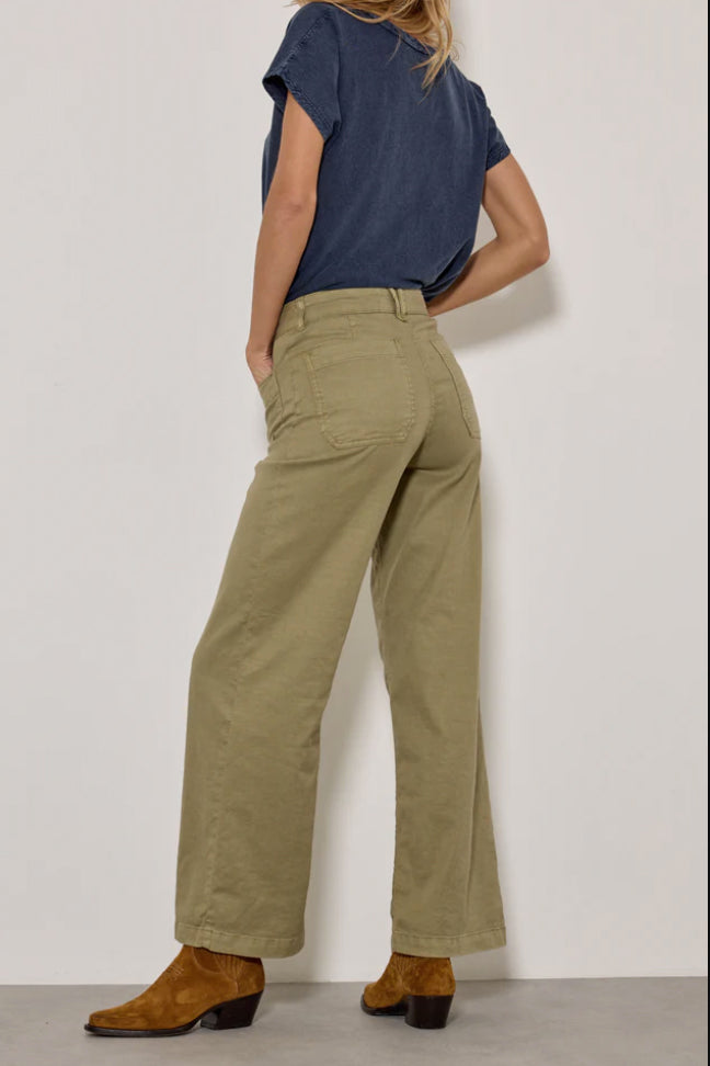 Pantalon large "Lucia" - Sauge