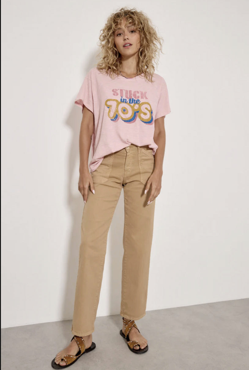 Pantalon large "Lucia" - Oatmeal
