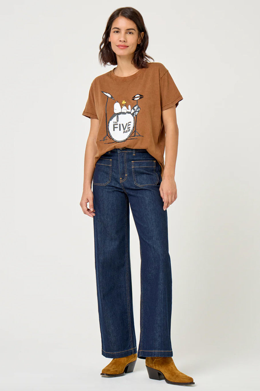 Tee-shirt "Snoopy Band" - Chocolate