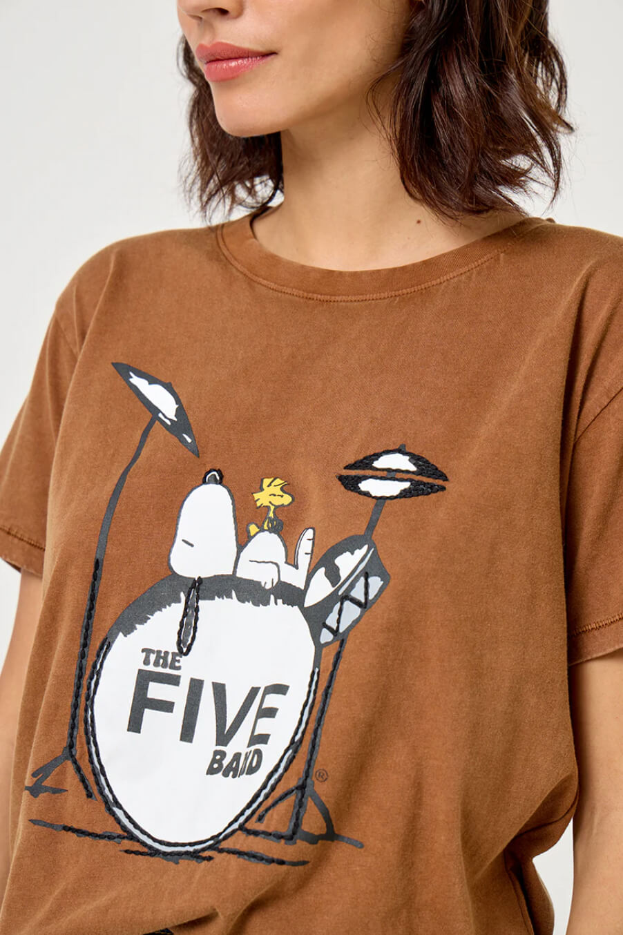 Tee-shirt "Snoopy Band" - Chocolate