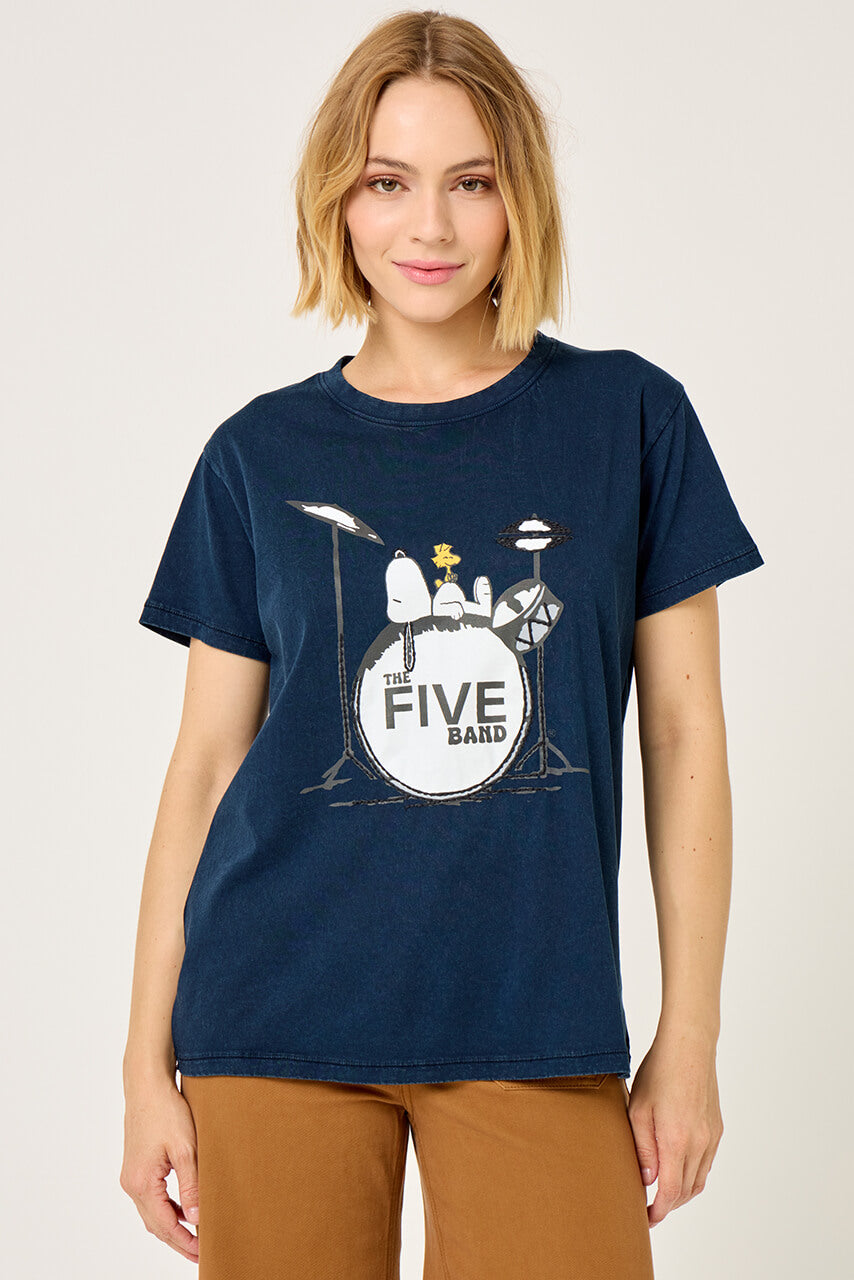 Tee-shirt "Snoopy Band" - Navy