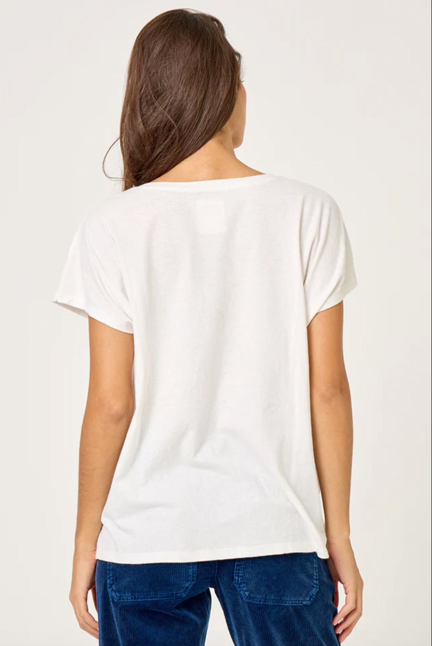 Tee-shirt "Woodstock Rock" - Blanc