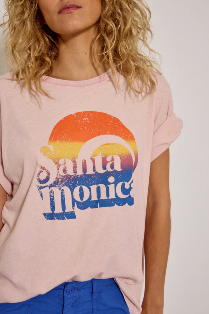 Tee-shirt "Santa Monica" - Old pink