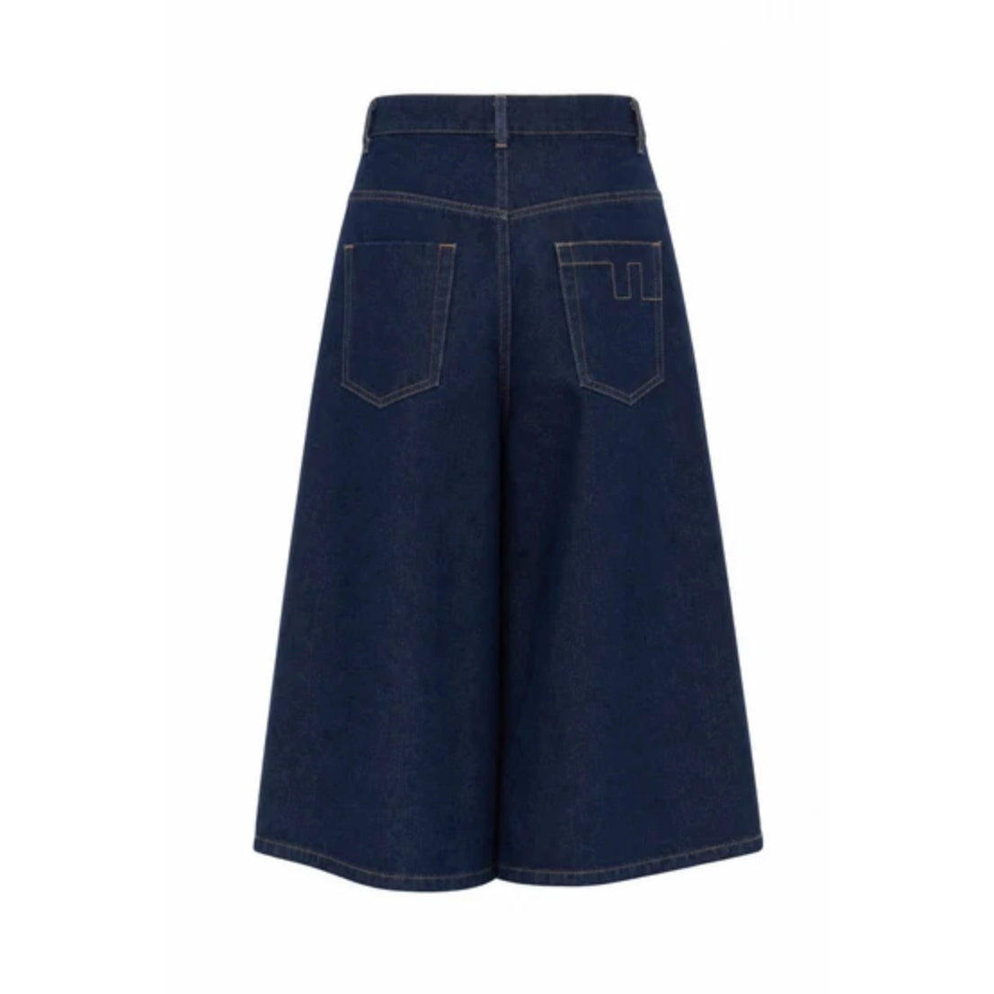 Bermuda "Sarakiniko" denim brut lavé