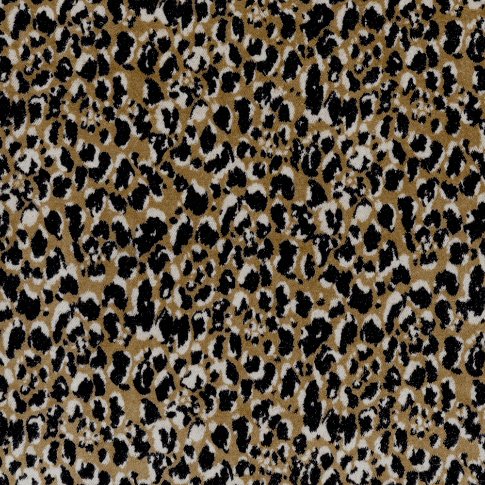 Chouchou velours léopard "Gairo" - Gold