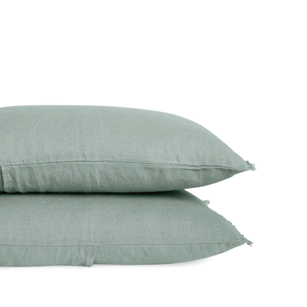 Housse de coussin lin lavé & coton "Limy"