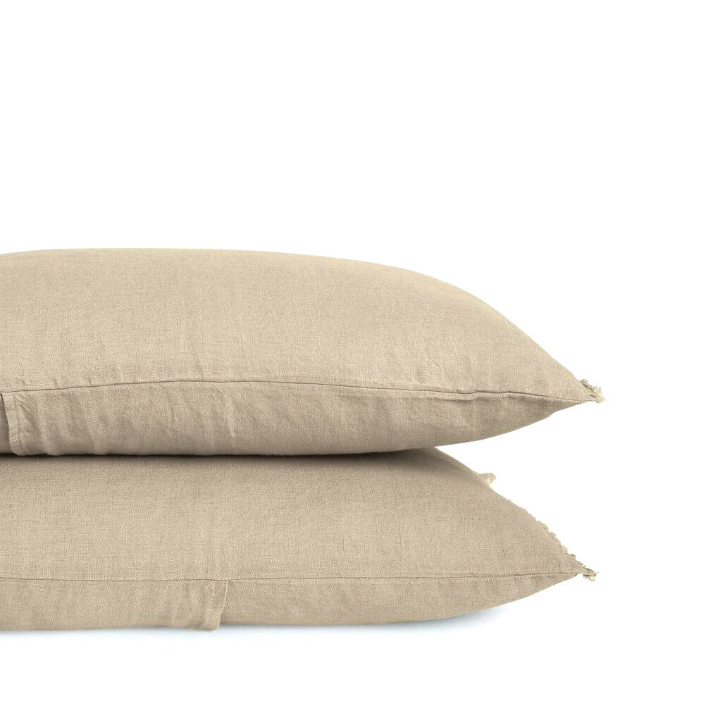 Housse de coussin lin lavé & coton "Limy"