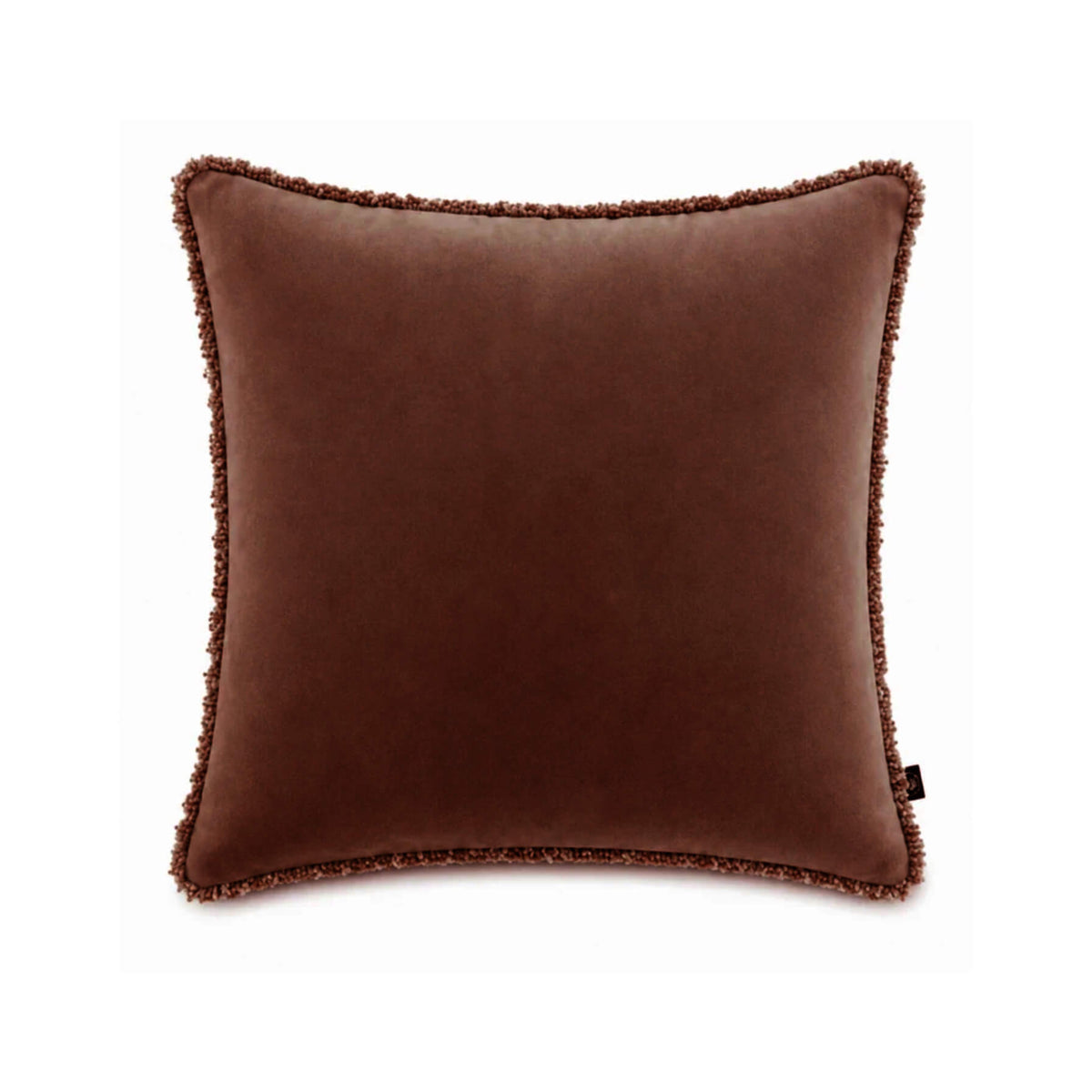 Housse de coussin velours "Kobe" - Ganache