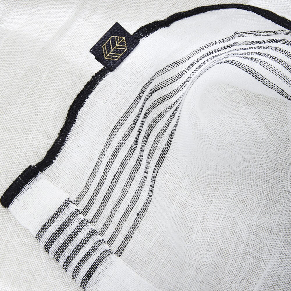 Rideau voile de lin "Lazzo" - Blanc