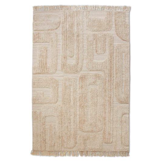 Tapis laine tufté "Limestone" 200x300cm