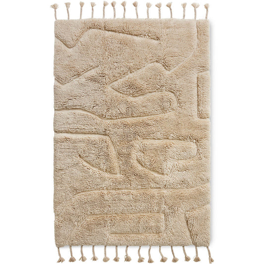 Tapis laine "Limitless" 140x200cm - Naturel