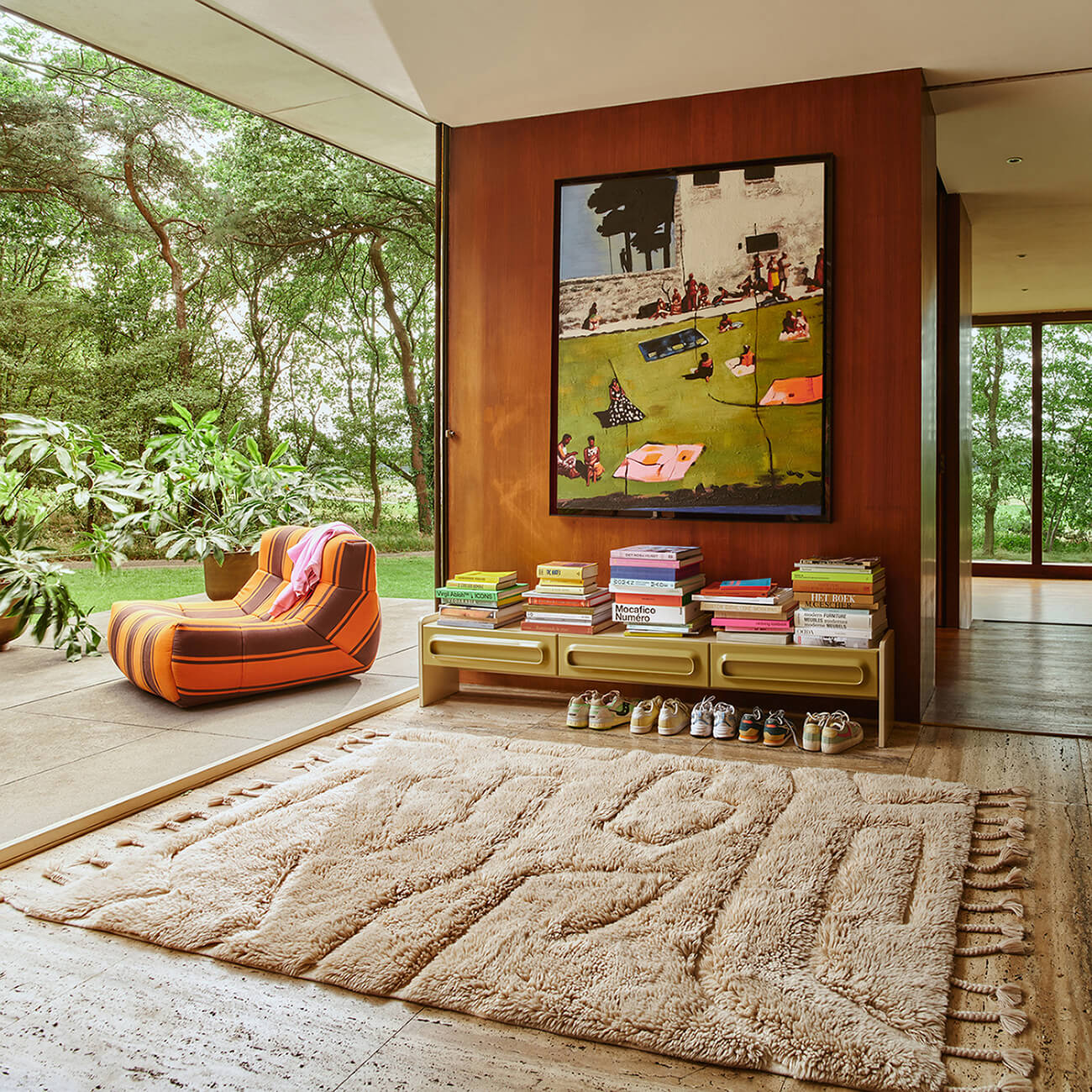 Tapis laine "Limitless" 140x200cm - Naturel