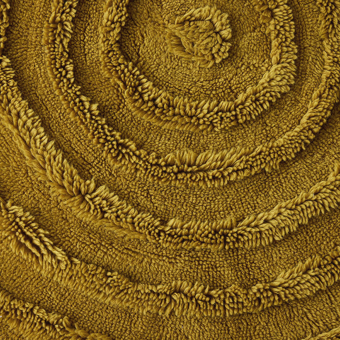 Tapis shaggy laine ø150cm - Seaweed