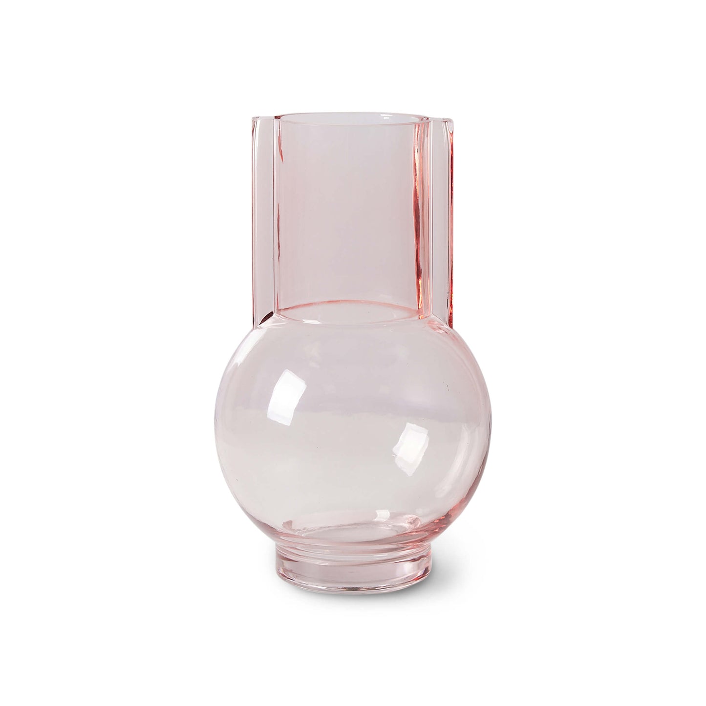 Vase en verre - Sundae pink