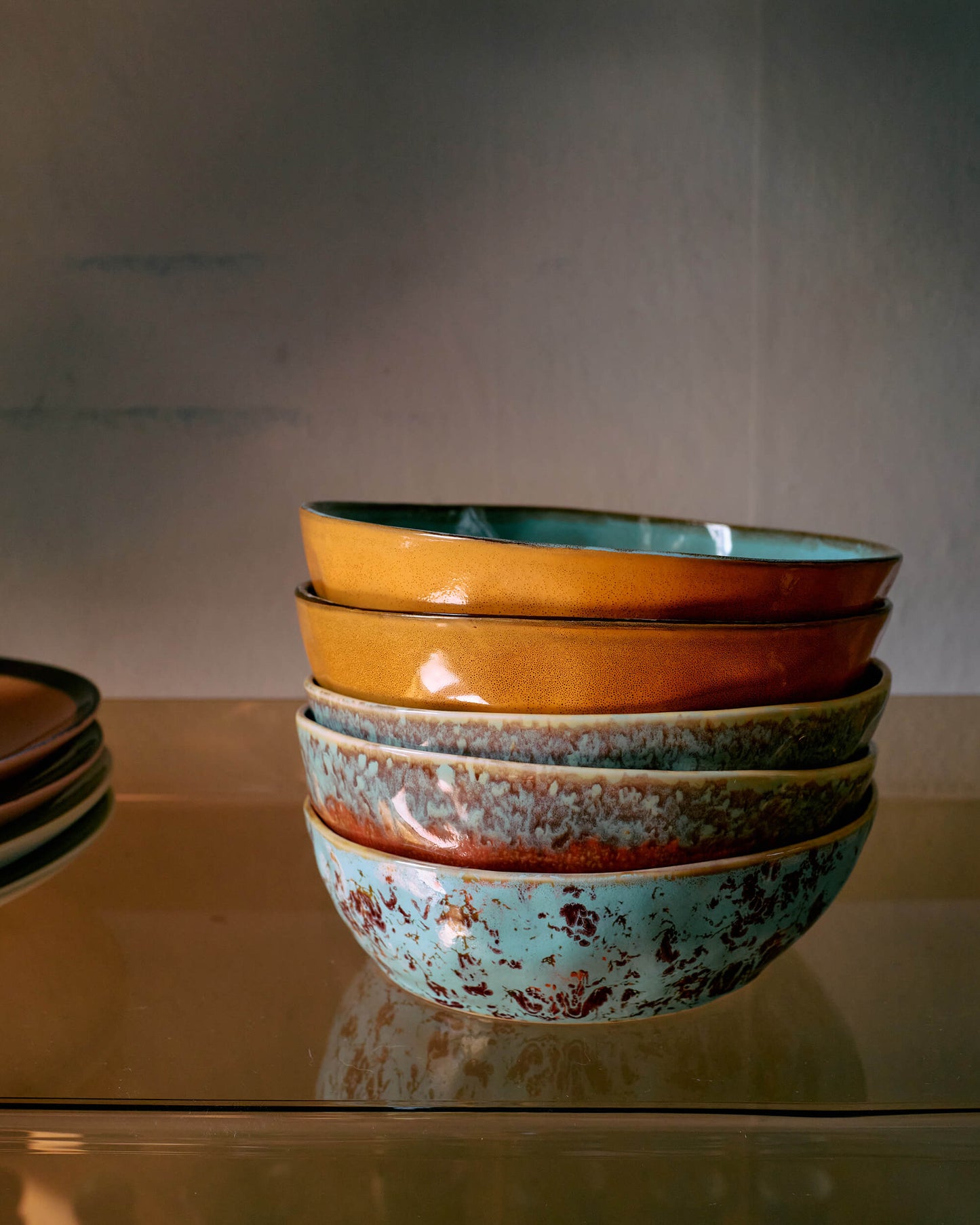 Assiettes à pâtes X2 "Patina"