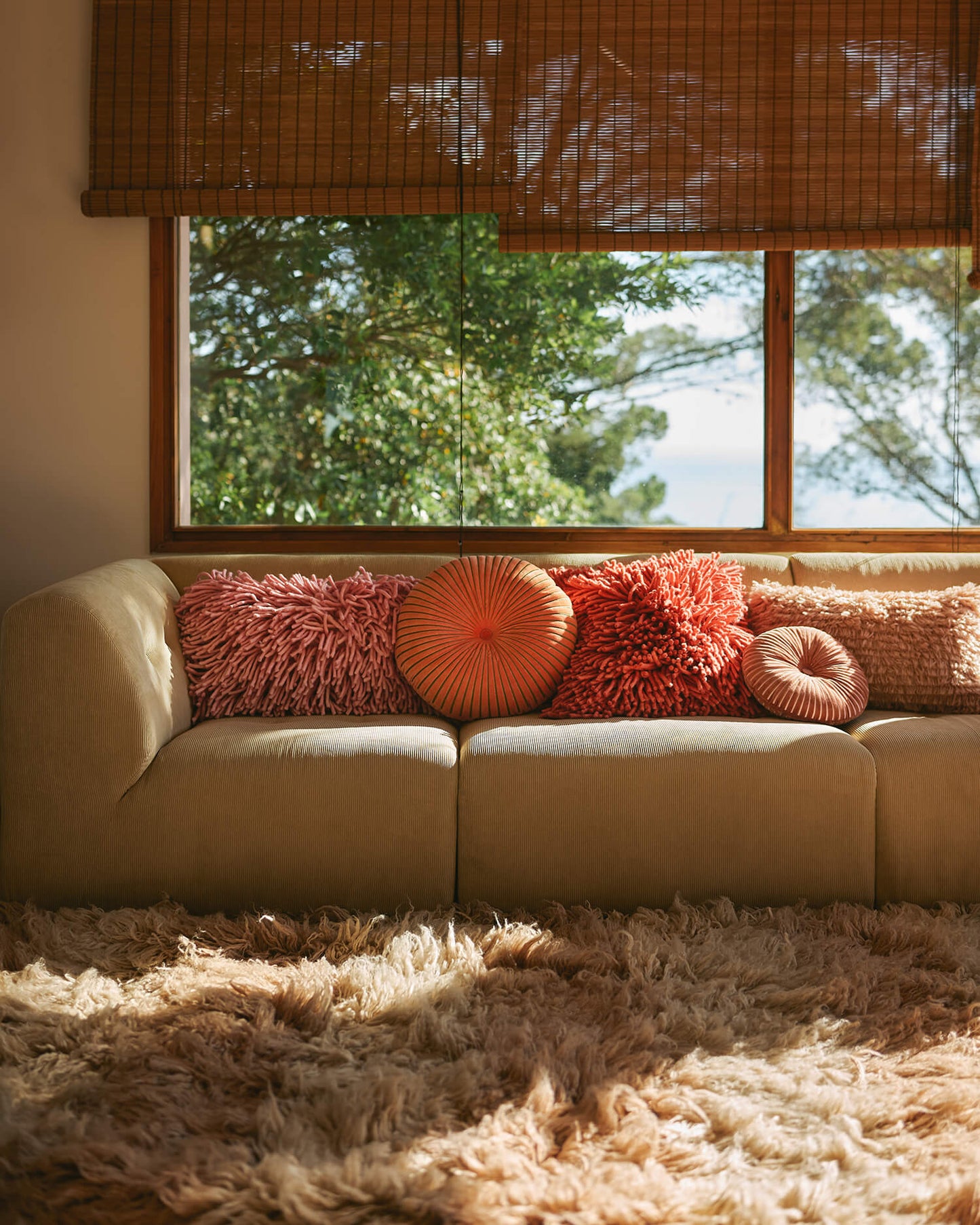 Coussin "Fluffy" - Blush