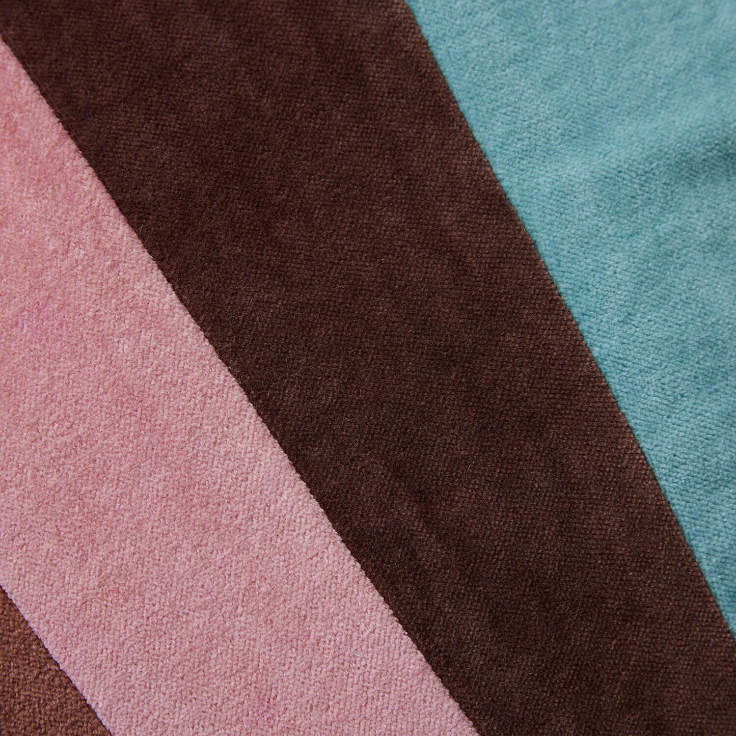 Coussin rayé velours "Eventide"