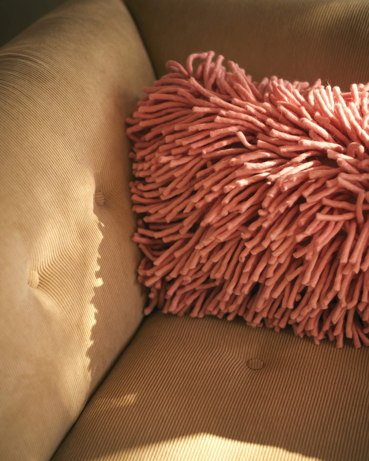 Coussin "Rugged" - Rose