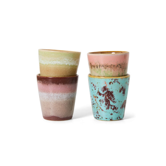 Mugs ristretto céramique X4 "Futurism"