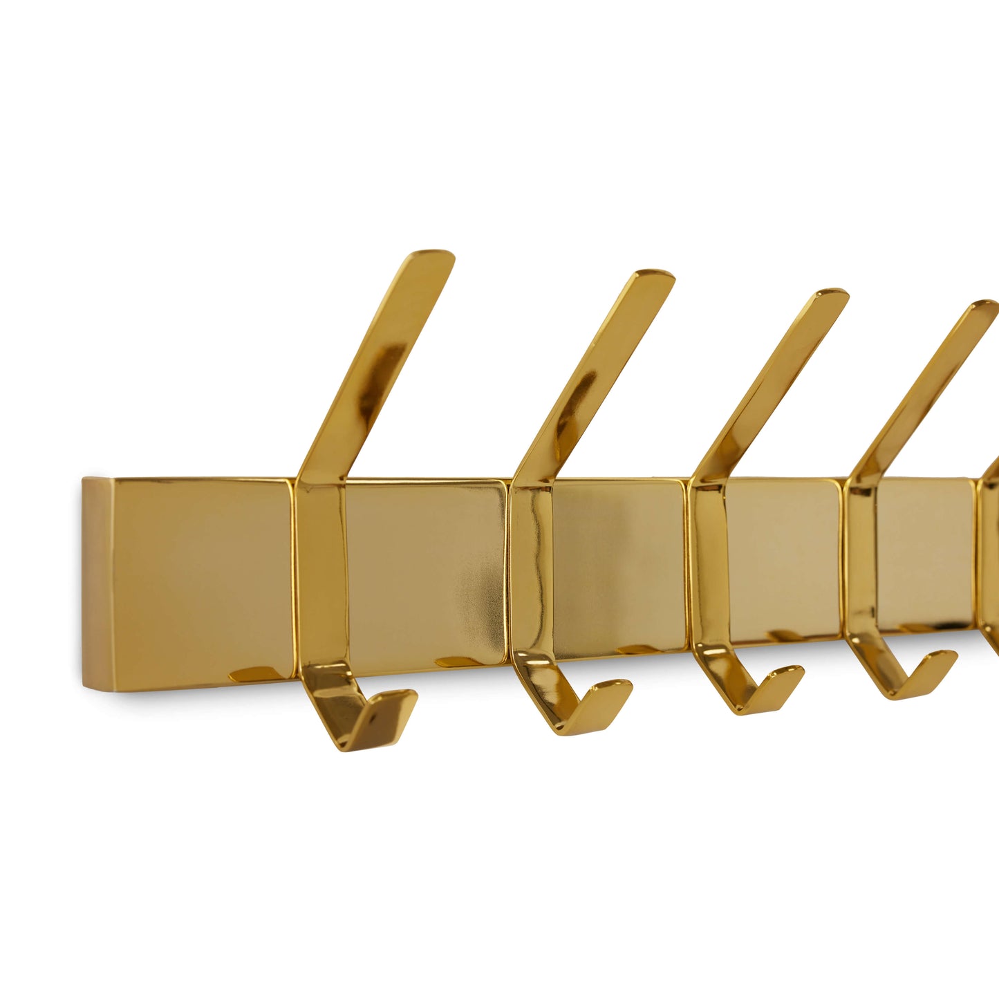 Porte-manteaux laiton brillant - L