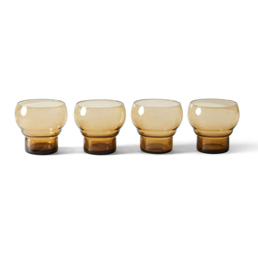 Verres "Bulb" X4 - Amber