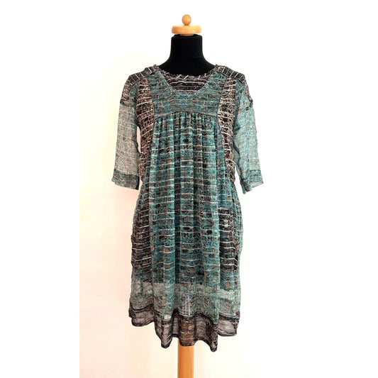 Robe "Ynès" soie & lurex NWT (1)