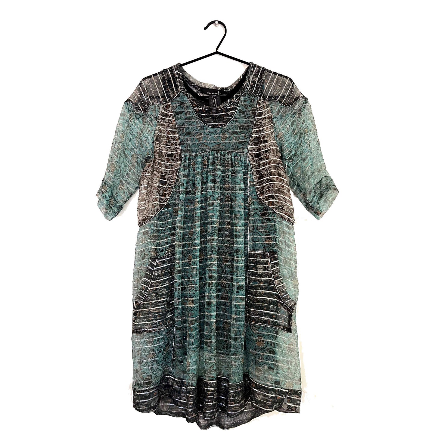 Robe "Ynès" soie & lurex NWT (1)