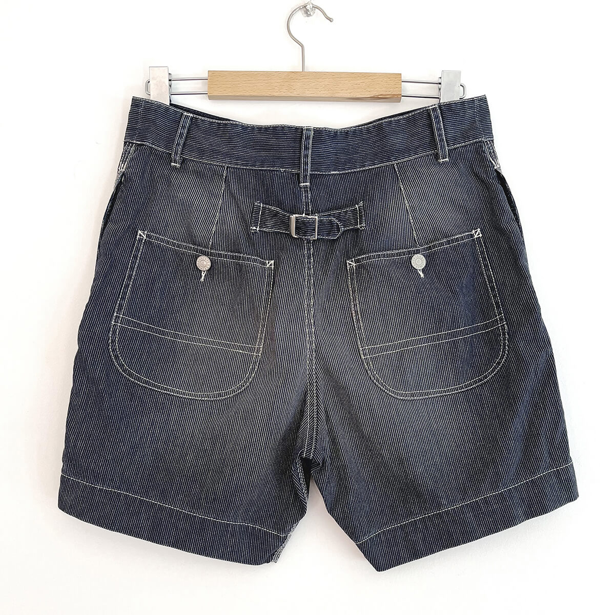 Short "Sali" denim rayé NWT (38)