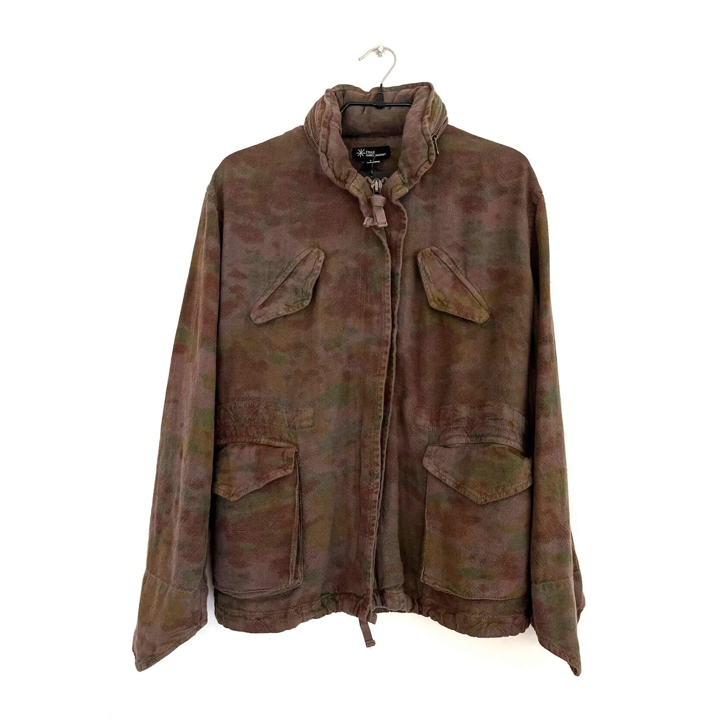 Parka army lin lavé "Isha" NWT (1)