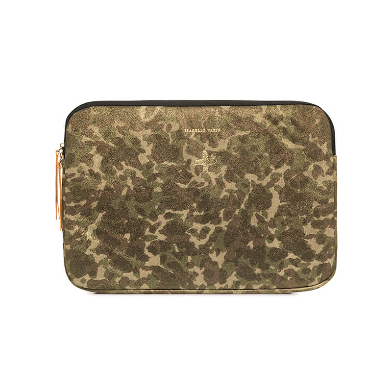 Etui ordinateur 13P "Maggie" cuir Camo