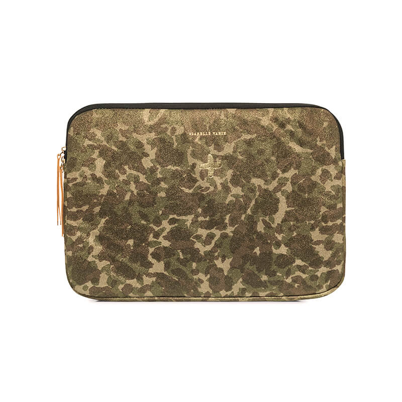 Etui ordinateur 13P "Maggie" cuir Camo