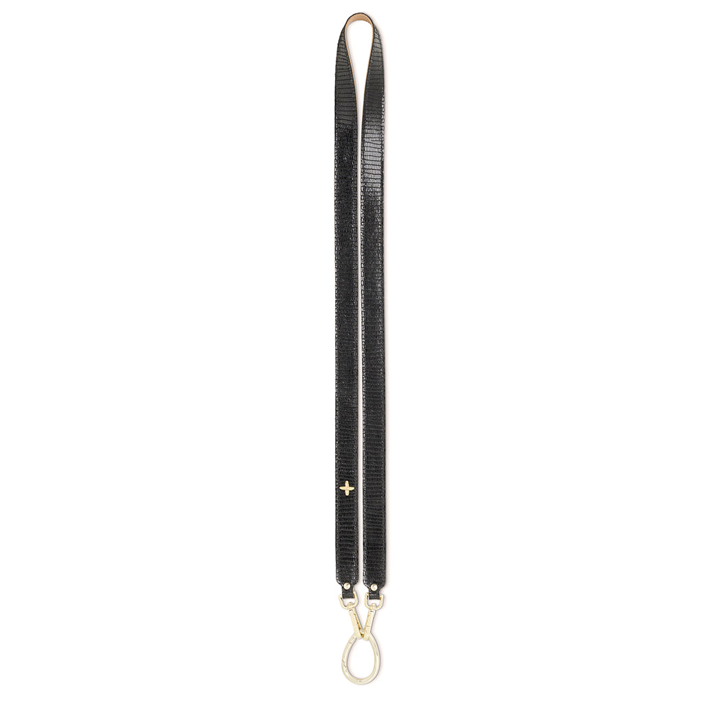 Bandoulière "Strap" cuir Turtle Noir