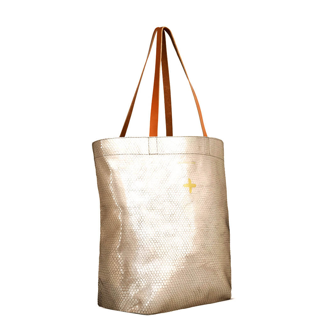 Grand cabas "Laner" cuir Bubble Sable
