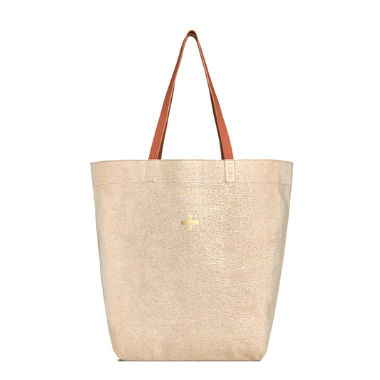 Grand cabas "Laner" cuir Sand Vanille