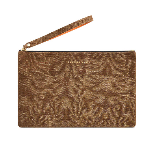 Pochette "Liam" cuir Sand Naturel