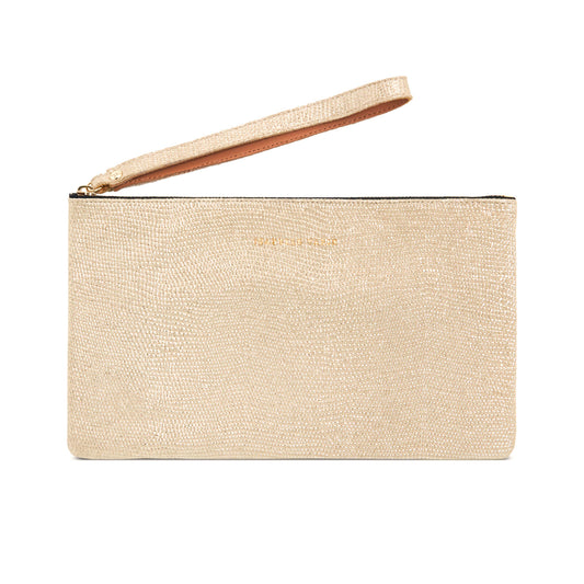 Pochette "Massi" cuir Sand Vanille