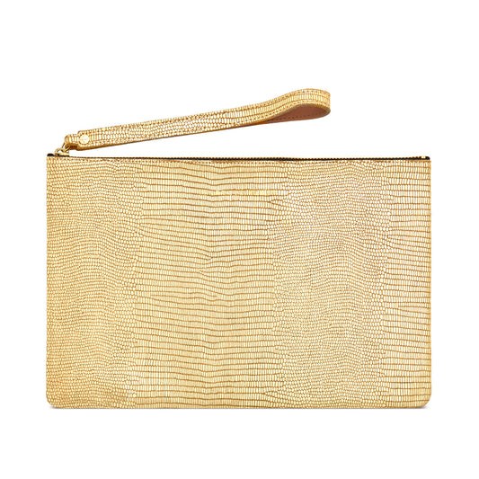 Pochette "Liam" cuir Turtle Or